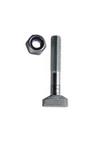 Hammerkopfschraube 10x65 mit selbstsichernder Mutter 8.8