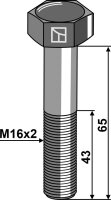 Sechskantschraube M16x2x65 ohne Mutter Passend für...