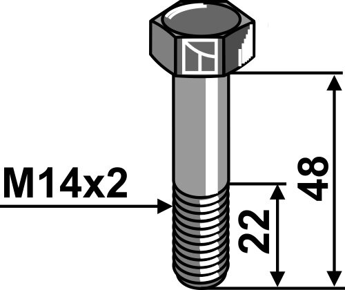 Schraube M14x2 Passend für Rousseau 595208