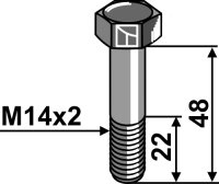 Schraube M14x2 Passend für Rousseau 595208