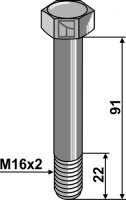 Schraube M16 x 2 10.9 Passend für Nobili Kuhn J1891003