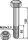 Schraube mit Sicherungsmutter M20 x 25 10.9