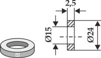 Scheibe Ø24x25xØ15 Passend für...