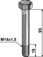 Schraube M14x15 10.9 Passend für Kuhn Bomford...