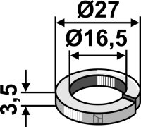 Scheibe Ø27x35xØ165 Passend für Mc...