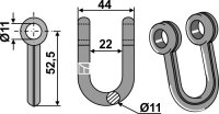 Schäkel Passend für HMF 33452