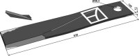 Mähermesser 630mm links Passend für Strom...