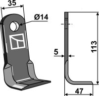 Winkelmesser Passend für Avant Tecno Oy A47872