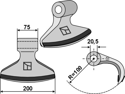 Hammerschlegel PTA Passend für Perfect Rosatella Tünnißen & Stocks W 11624 11624