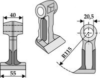 Hammerschlegel Passend für Mc Connel Berti MT 3507