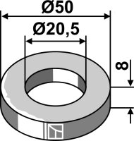 Scheibe Ø50x8xØ205 Passend für...