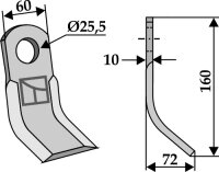 Y-Messer Passend für Tortella 2987020
