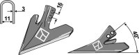 Hackschar 140mm Passend für Maschio Gaspardo...