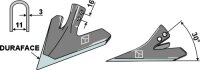 Hackschar 160mm DURAFACE