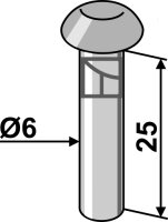 Niete Ø6x25