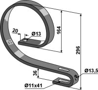 Oberfeder 40x12
