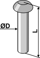 Rundkopfniete Ø7x25