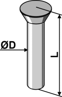 Senkniete Ø7x25
