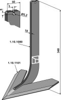 Stiel mit Schar 180mm Passend für Steketee 405618...