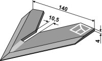 Hackschar 140mm Passend für Steketee 405714