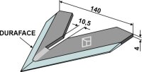 Hackschar 140mm DURAFACE Passend für Steketee 405714