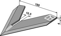 Hackschar 180mm Passend für Steketee 405718