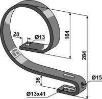 Oberfeder 40x12 Passend für Einböck 15-278