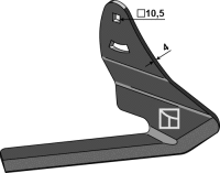 Winkelmesser rechts Passend für Steketee 405796-ZM...