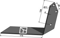 Winkelmesser links Passend für Thyregod 97655451