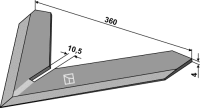 Hackschar 360mm Passend für Steketee 405736