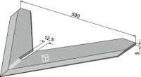 Hackschar 500mm Passend für Steketee 405750