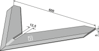 Hackschar 600mm Passend für Steketee 405760