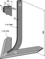 Stiel mit Schar 360mm Passend für Steketee 41820247...
