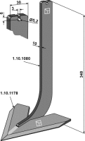 Stiel mit Schar 100mm Passend für Steketee 405610...