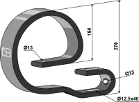 Oberfeder 45x12 Passend für Hatzenbichler 1909010001