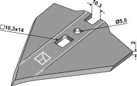 Hackschar 100mm Passend für Schmotzer HC284 361623