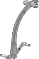 Arm für Rollenstriegel mit Wippe
