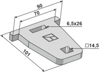 Platte 101x10x90 Passend für Köckerling...