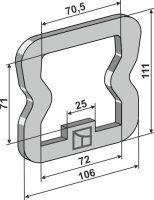 Platte 111x6x106 Passend für Köckerling...