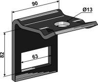Halter für Zinken 60 x 10