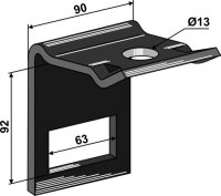 Halter für Zinken 60 x 10