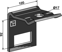 Halter für Zinken 70 x 12