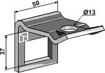 Halter für Zinken 32 x 12 mit Verstärkungsfeder...