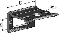 Halter für Zinken 40 x 20