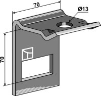 Halter für Zinken 45 x 10