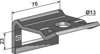 Halter für Zinken 45x12