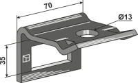 Halter für Zinken 45x12