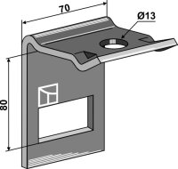 Halter für Zinken 45 x 10 Passend für Jean de...