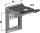 Halter für Zinken 60 x 12 mit Verstärkungsfeder 60 x 10