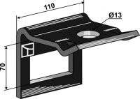 Halter für Zinken 80 x 10